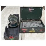 2-Coleman (Lantern in case & Propane Stove)