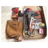 Leather Tool Belt, Drill Bits, Haus Plier Set,
