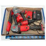 Craftsman 20volt Grinder, Impact, Router & Drill