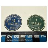 Highland, Il Dealer # 1 & # 14 License