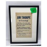Jim Thorpe Is Coming Signed 12.5'X16'