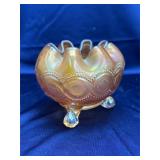 Rosebowl in Beaded Cable Marigold Carnival 4'