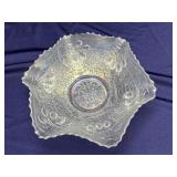 White Carnival Fluted Bowl 9'