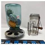 Chicken Feeder & Fruit Jar Holder