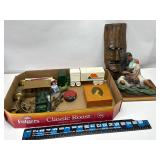 Brass Items, Indian Girl Statue and Home Decor