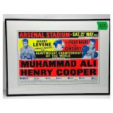 Boxing Poster Muhammad Ali & Henry Cooper