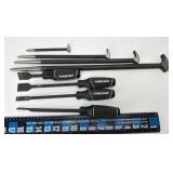 Husky Punches, 4 Pry Bars, 4-Scrapers