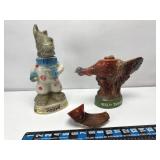 2 Decanters - Wild Turkey and Jim Beam Donky