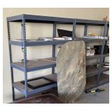 3-Steel Shelves Already apart 5-Wooden Shelves