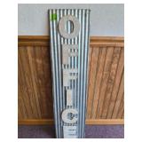 Office sign 40'X10' Metal
