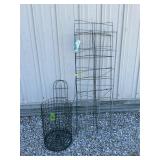 4 Trellis' and a Bird Feeder Cage