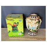 Garden Gnome & Vase