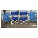 4 Folding Lawn Chairs