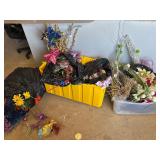 2-Totes of Artificial Flowers