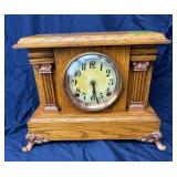 Oak Mantle Clock Buffalo by Gilbert 1913