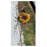 2-Flower Ornaments Sheppard Hooks & Pole
