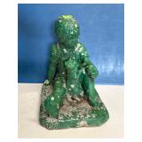 Green Concrete Garden Statue - 13 1/2'