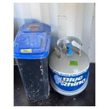 Propane Tank, King Charcoal in Caddy