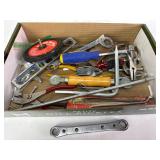 Flat of tools, assorted pliers, Snap-on Wrench