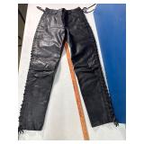 Genuine Harley Davidson Leather Pants Size 8