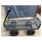 4 Wheel Yard Cart W/Pneumatic Wheels - 46'X23'