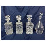 Pressed Glass Decanters