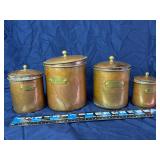 Copper Canister set (4)