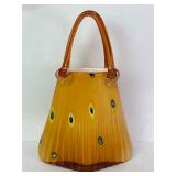 Art Deco Glass Purse 14'