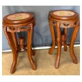 2-Carved Marble Top Tables 15'X30'