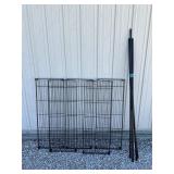 Black Metal Shelving - 5 Shelves ' 48'X18'