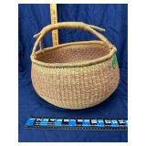 African made Basket w/Handle 13'X14'