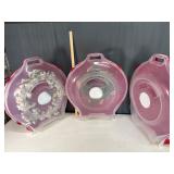 2 Christmas Wreaths and 3 Wreath Storge Boxes