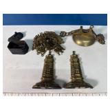 Brass Book Ends, Bell, & More