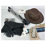 Tripod, Large Leather Hat & More