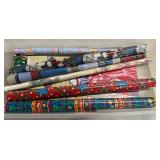 Tub of Christmas Wrapping Paper