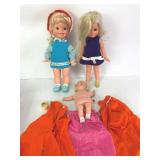 3 Dolls & Clothes