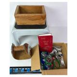 Plastic Step stool, Wooden Box, Plus
