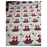 Sailboat & Sun quilt 100'X88'