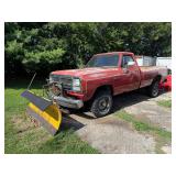 1992 Dodge 150 4WD V6 auto w/myers snow plow