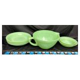 KireKing Green Jadeite Batter Bowl & 6-Green Piece