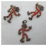 Reddy Kilowatt Earrings & Pendant