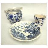 Blue/White Delfts Dishes (3)