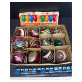 Vintage Christmas Ornaments & Light Blubs