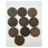 10 - Indian Head Pennies