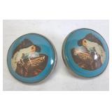 Pair of Horse Briddle Rosettes