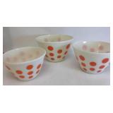 3-Stacking Bowls Fire King