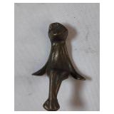 Vintage Brass Sitting Frog