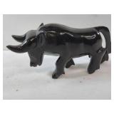 Black Onyx Carved Bull 9'X4 1/2'