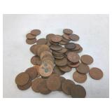 60+ Canadian pennies