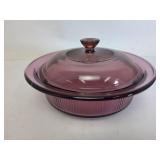 Pyrex Rose Purple Covered Dish